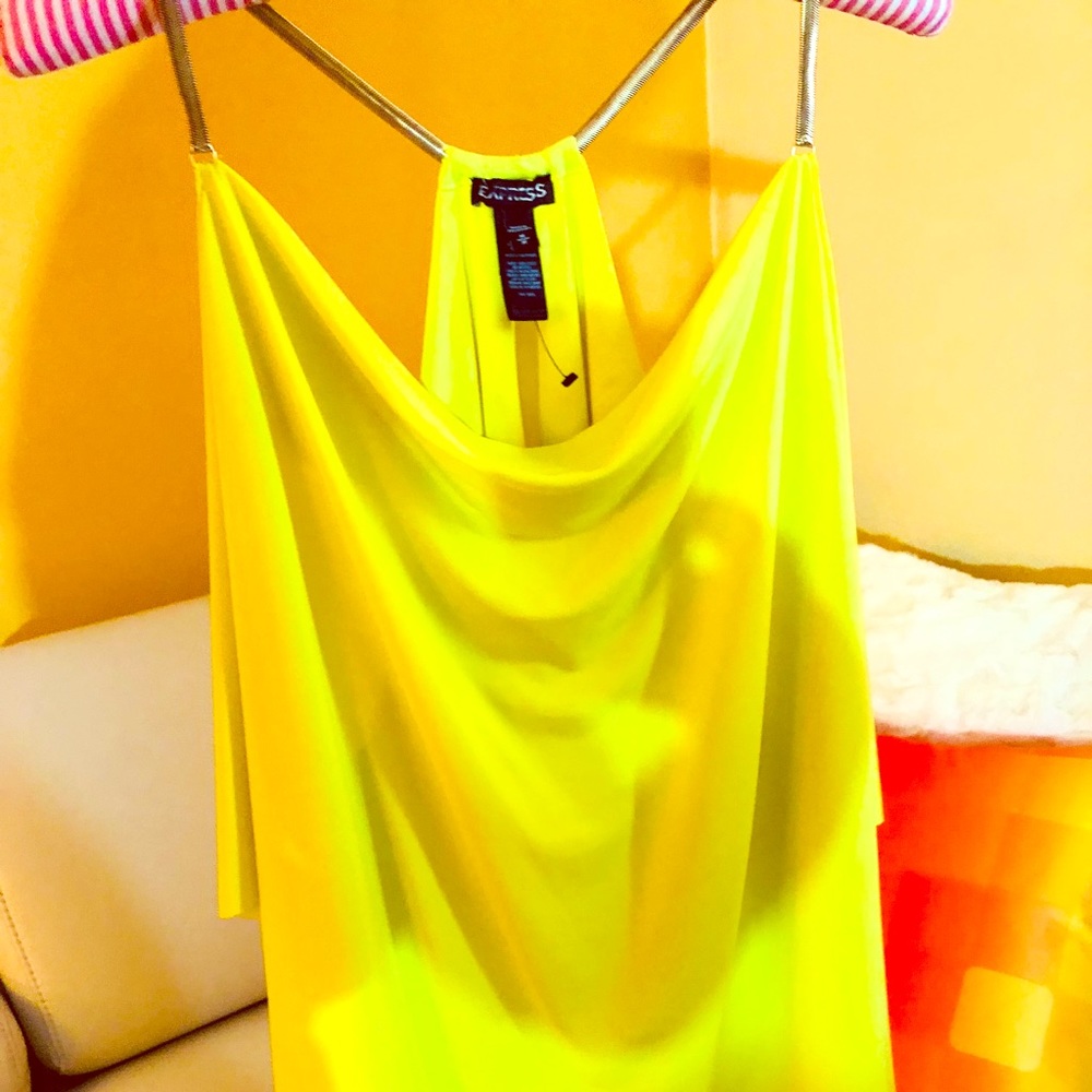 Express Women’s Tank/Cami Yellow Size Small New